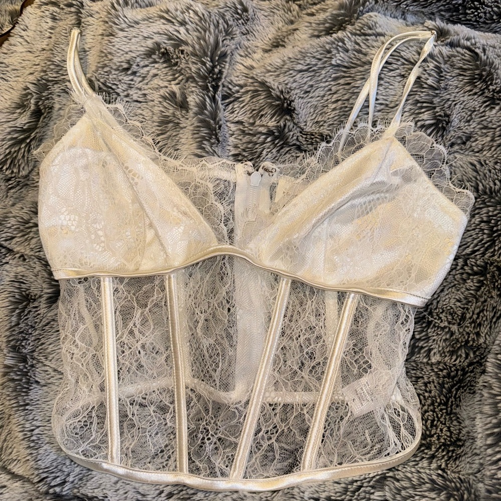 "Beige Bounty" Women's Corset Top